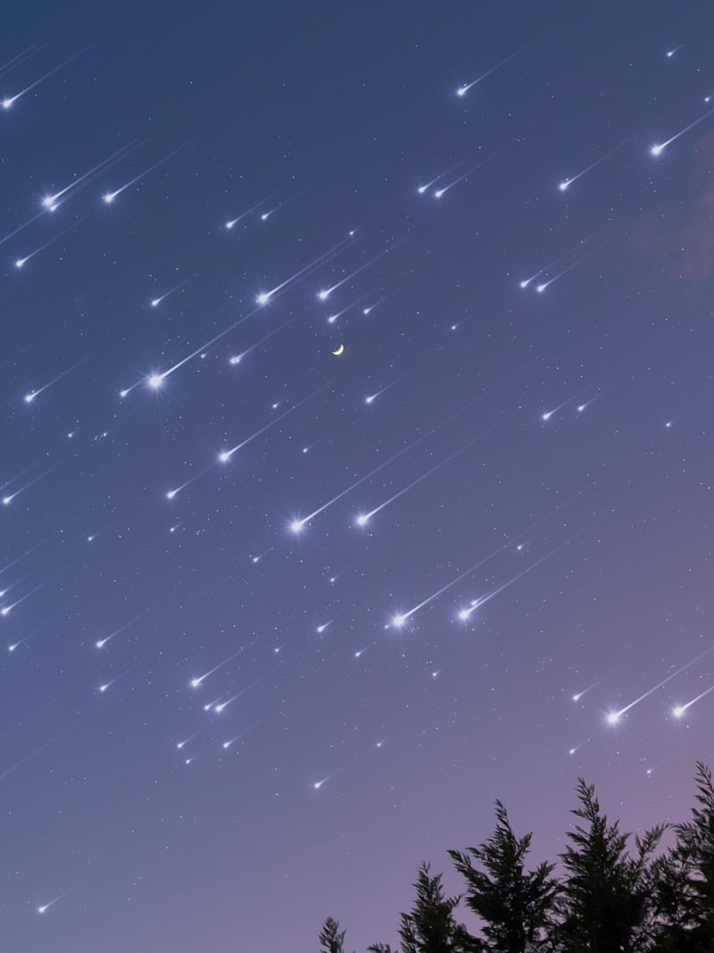 Meteor Shower Card